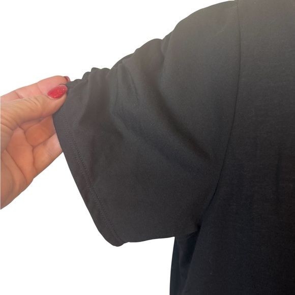 NWT Black/White Layered Look Top w/Studded Detail   1X   #3 - Picture 5 of 9